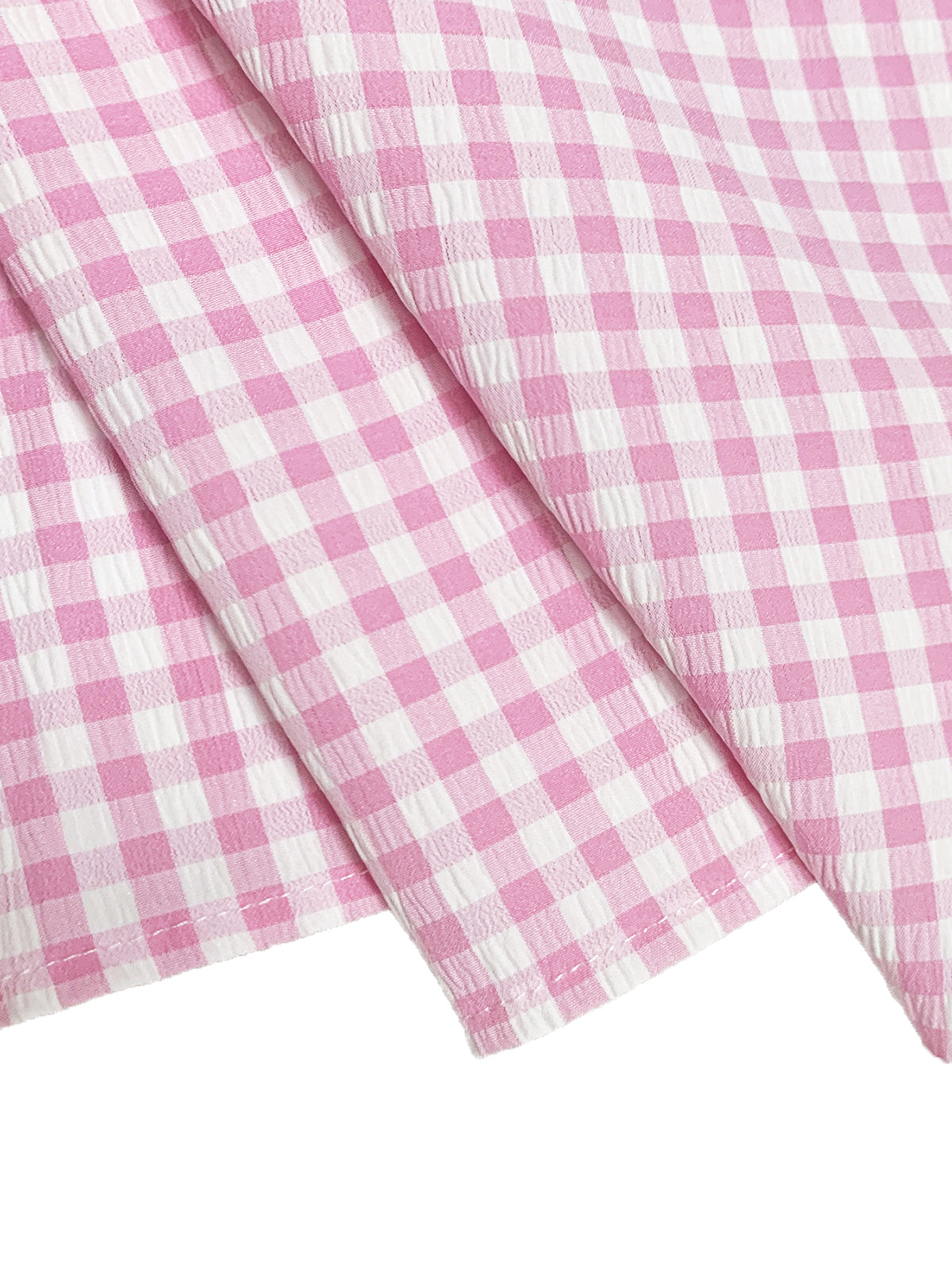 Bow Tie Print Top Denim Plaid Wide-Leg Pants Sets