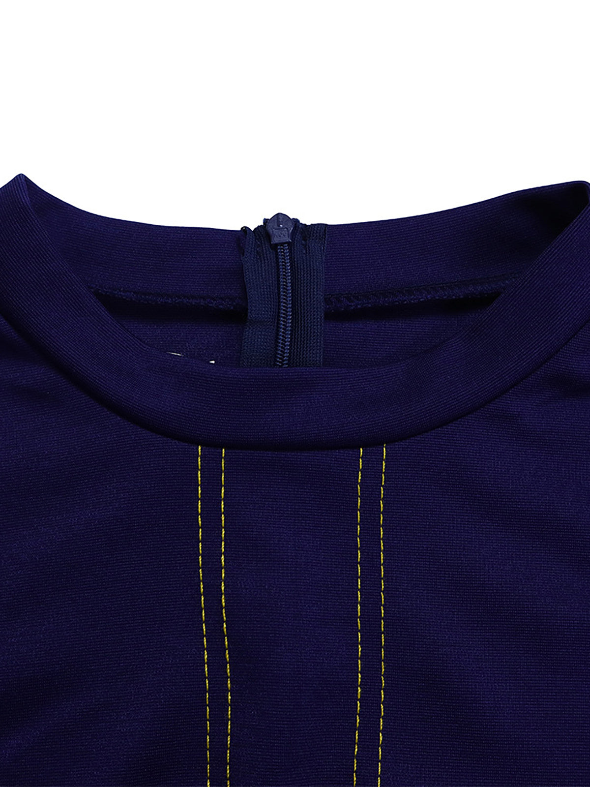 Plus Size Short Sleeve Stand Collar Party Swing Dress