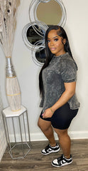 Two Piece Short Sleeve Top Shorts
