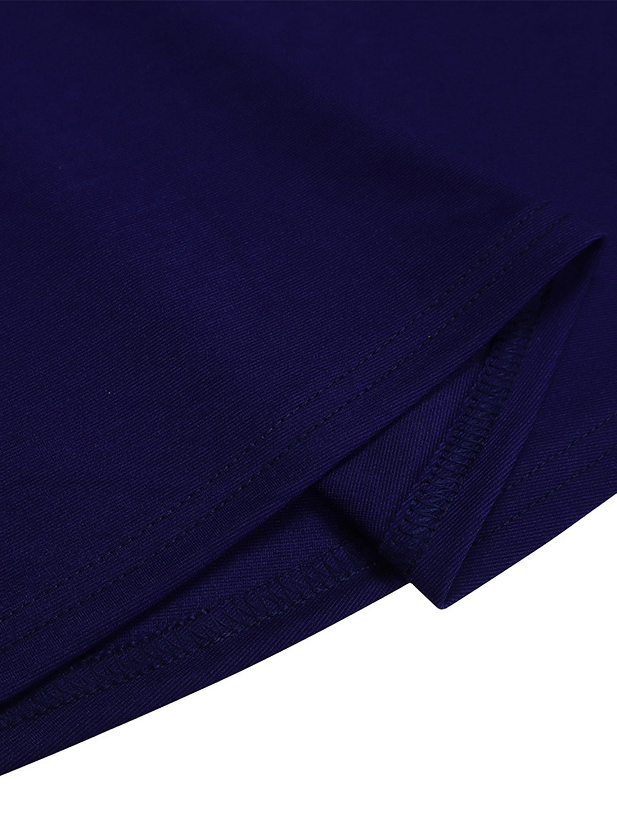 Plus Size Short Sleeve Stand Collar Party Swing Dress