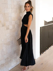 Sleeveless Cut Out Bodycon Maxi Dress