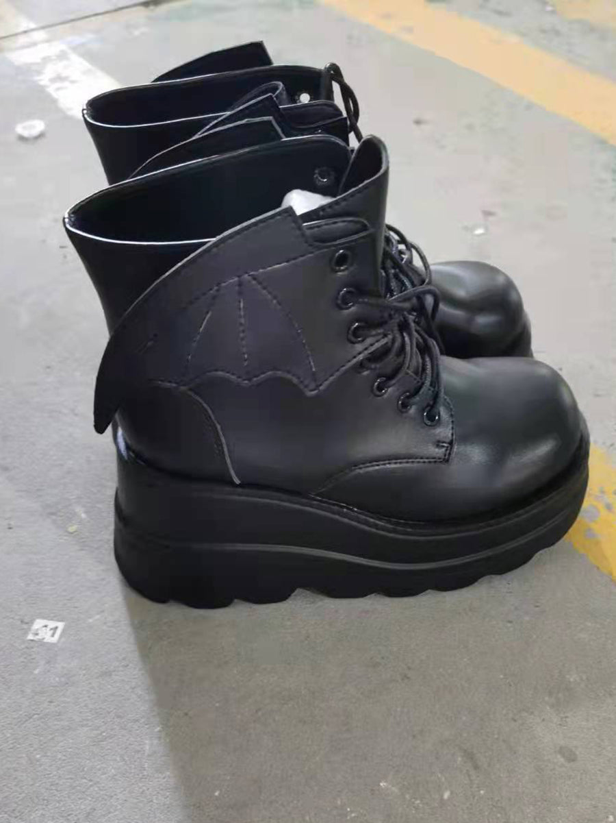 Halloween Bat Wing Platform Martin Boots