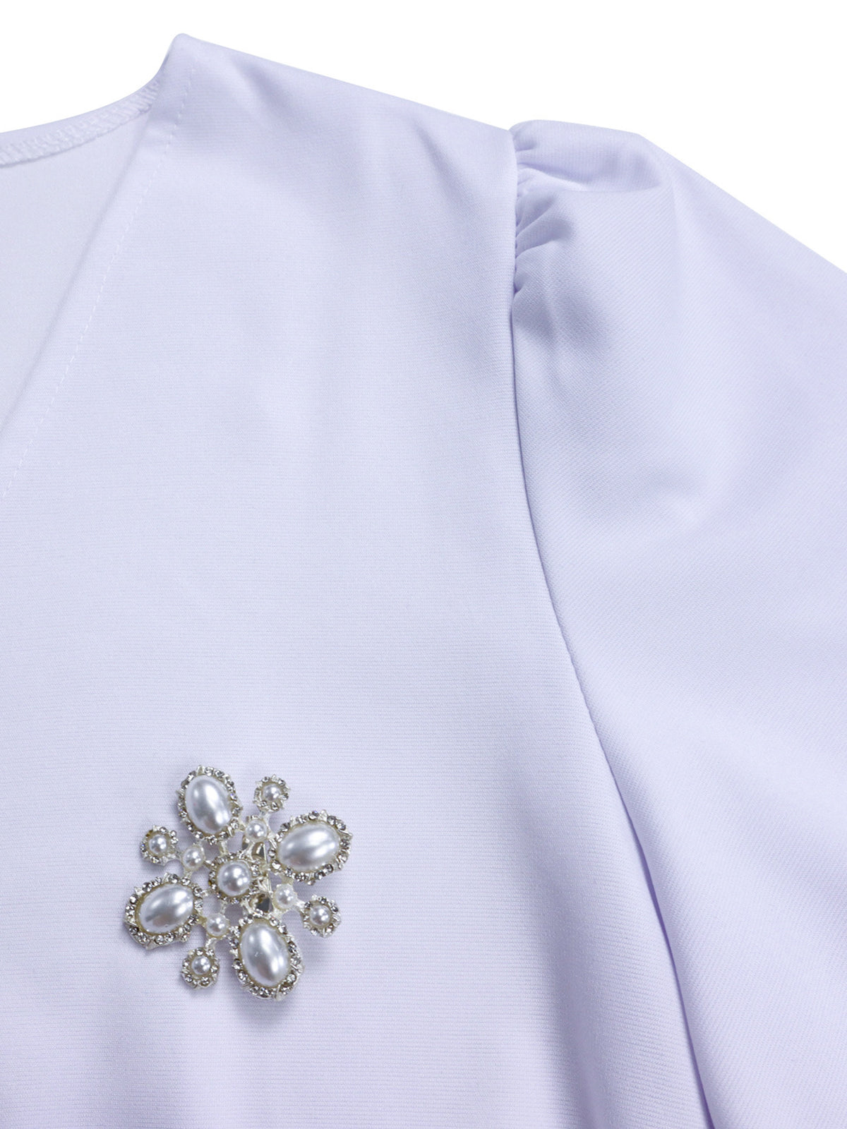 Elegant Lantern Sleeve Midi Dress