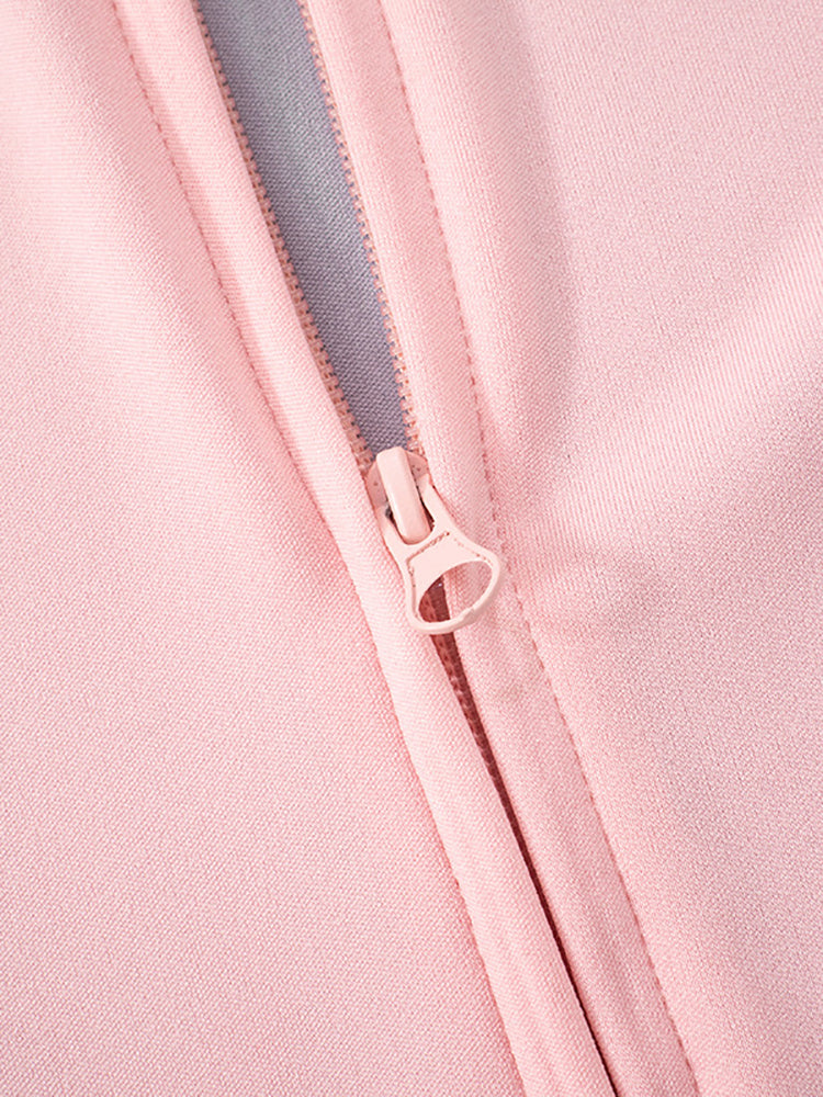 Stand Collar Slim Fit Jacket and Shorts Set