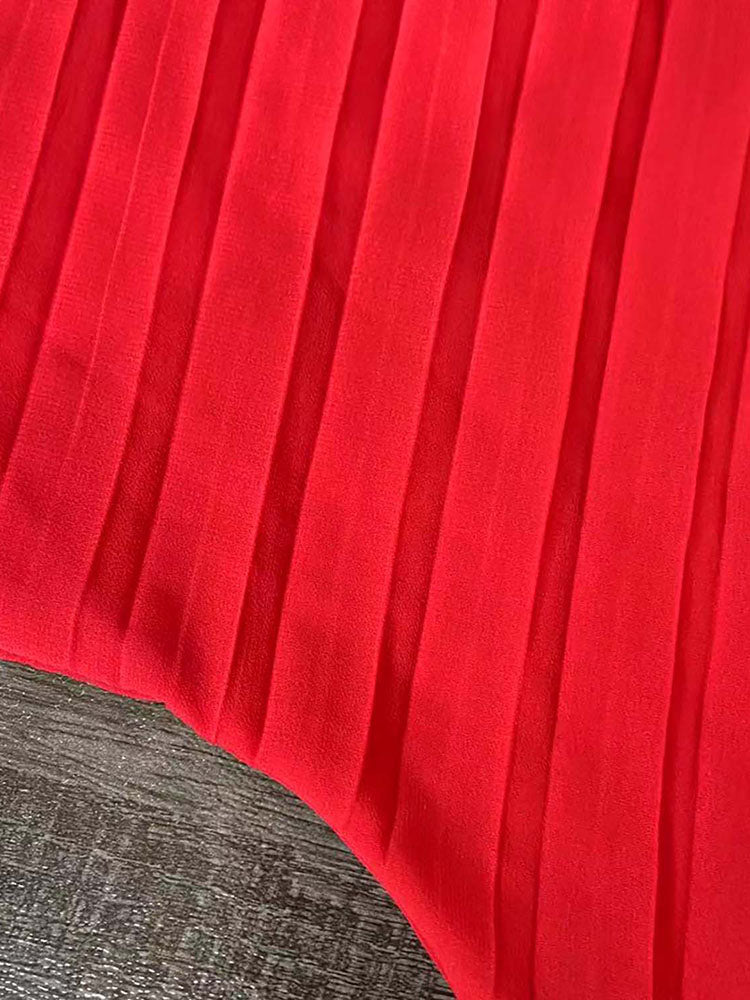 Long Sleeve V-Neck Top and Wide Leg Pants Set