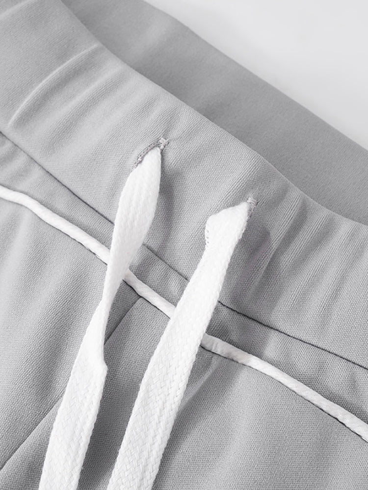 Stand Collar Slim Fit Jacket and Shorts Set