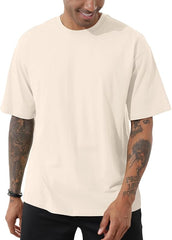 Mens Solid Color Short Sleeve Top