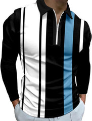 Mens Cotton Long Sleeve Polo Shirts