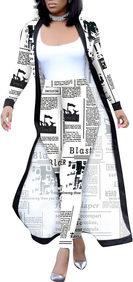 Two Piece Long Sleeve Cardigan Pants Sets