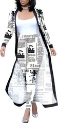 Two Piece Long Sleeve Cardigan Pants Sets