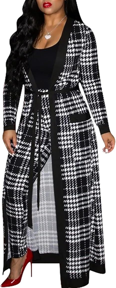 Two Piece Long Sleeve Cardigan Pants Sets