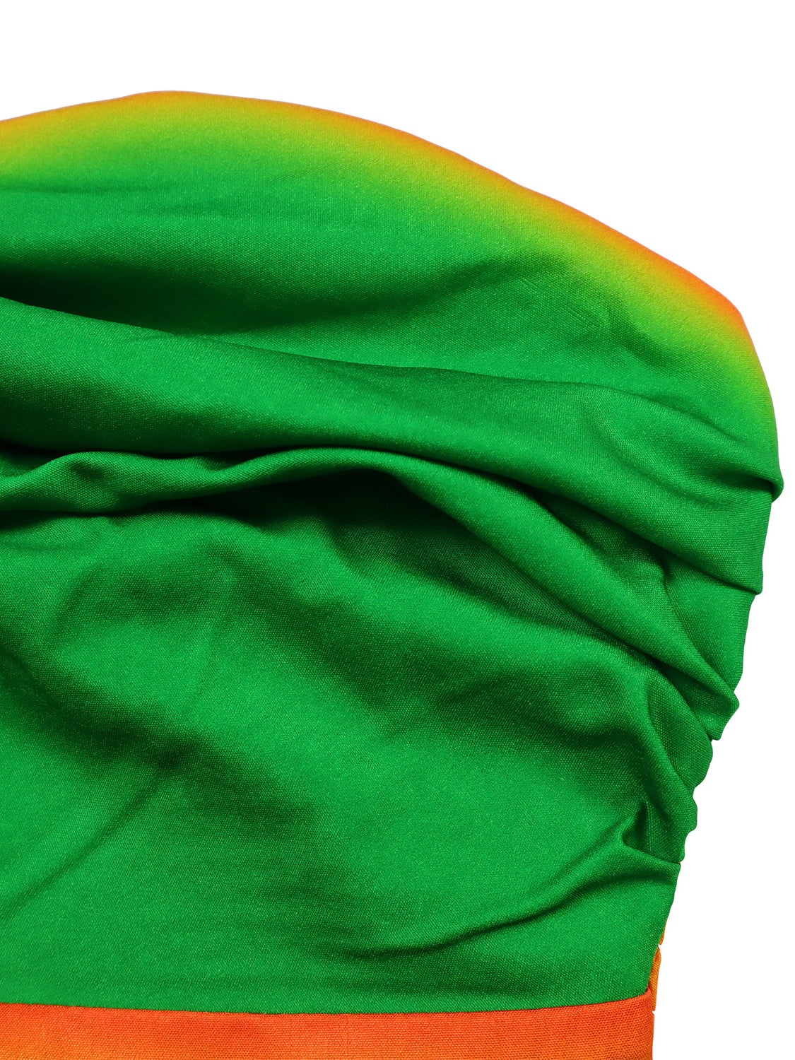 Strapless Gradient Rainbow Backless Jumpsuit