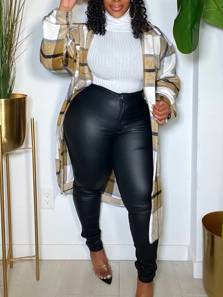 Patch Pocket Plaid Shirts