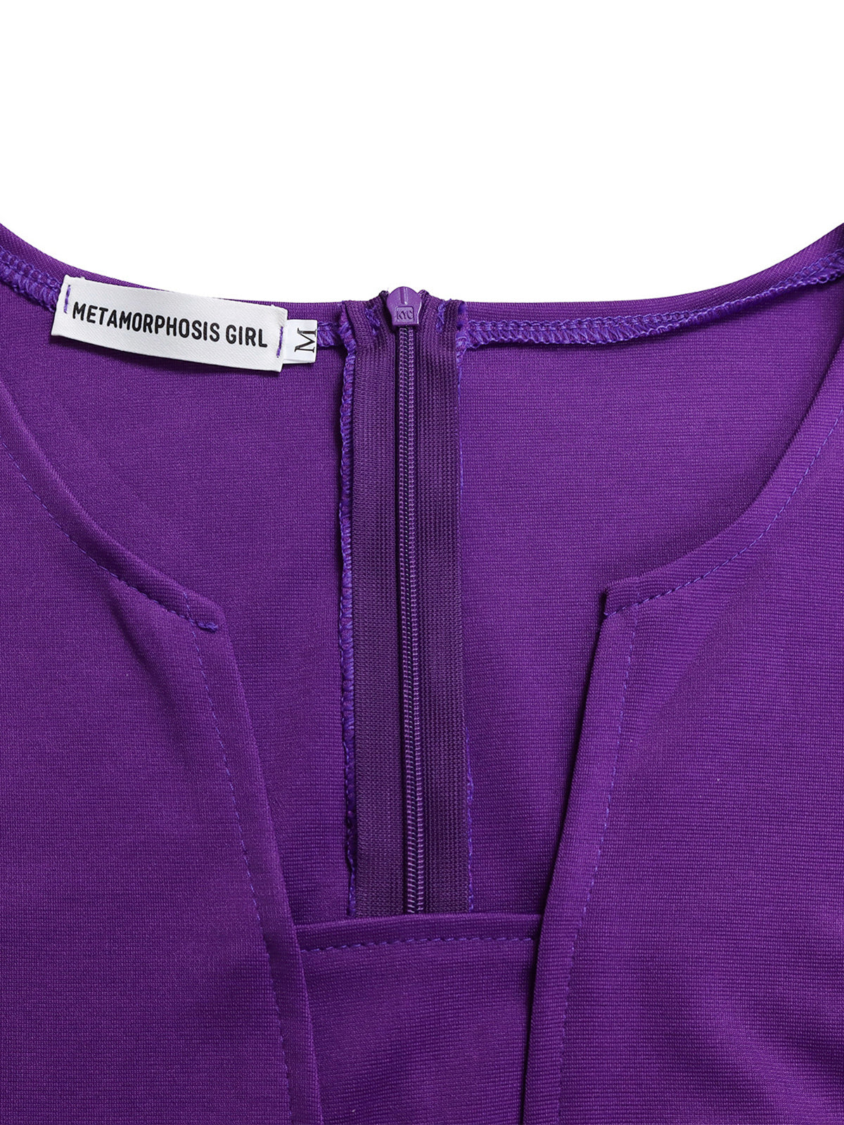 Plus Size Solid Color Half Sleeve Dress