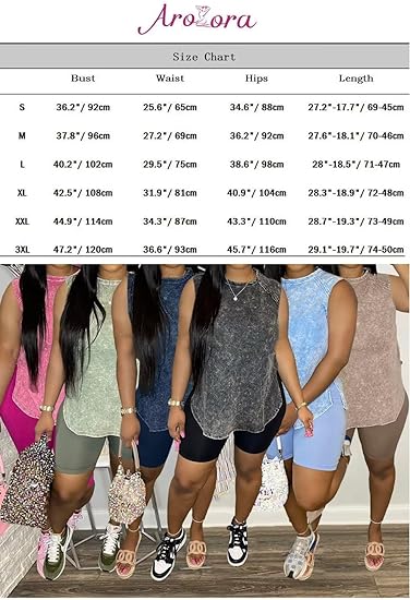 Two-Piece Sleeveless Tunic & shorts Set