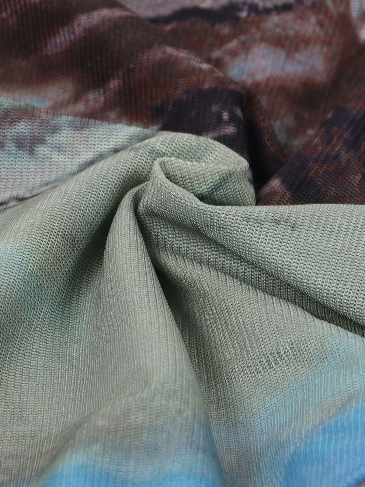 Two Piece Mesh Print Shirt Pants Set