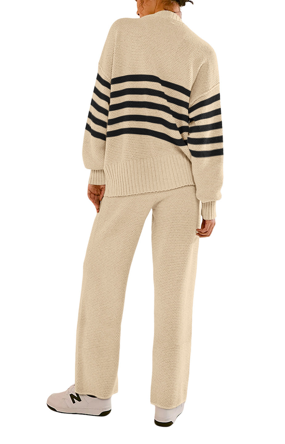 Two Piece Sweater Top Pants Set