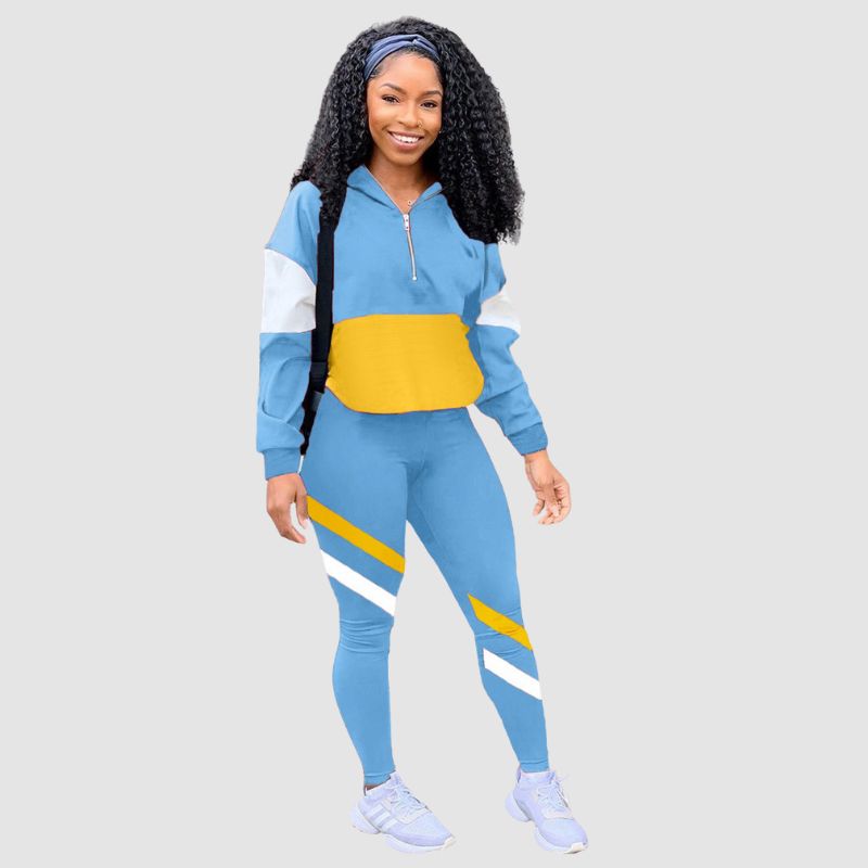 Color Contrast Casual Set