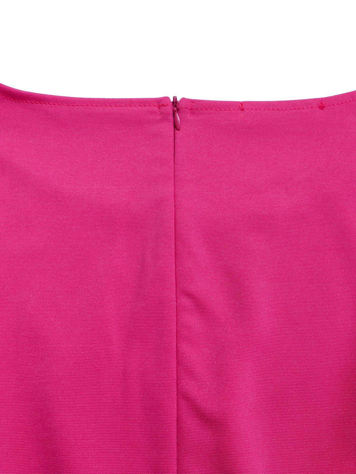 Round Neck Solid Color Wide-Leg Jumpsuit