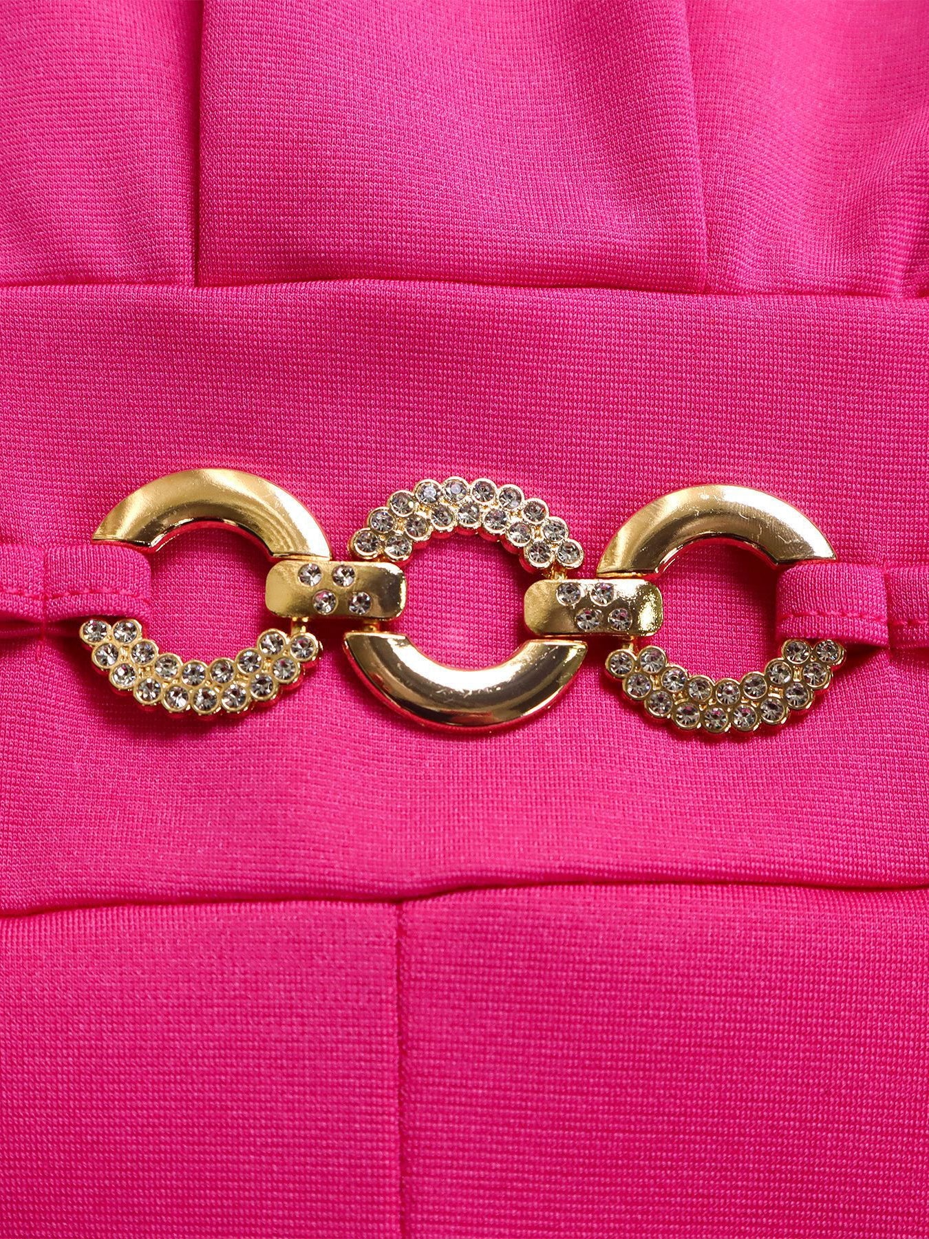 Round Neck Solid Color Wide-Leg Jumpsuit