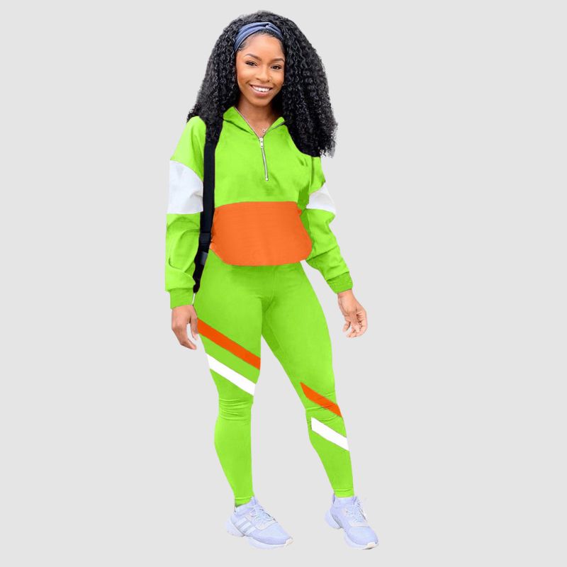 Color Contrast Casual Set