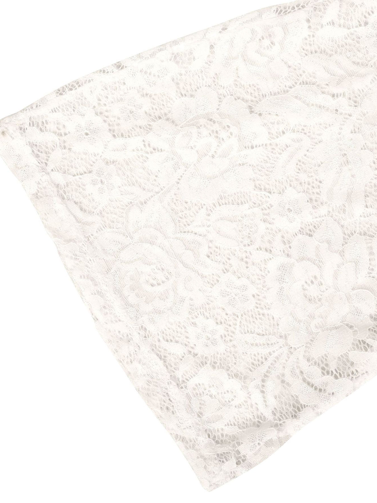 Lace Ruffle Trim Flared Pants