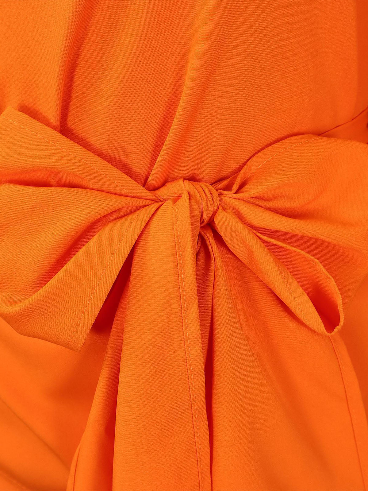 Off-Shoulder Puff Sleeve V-Neck Blouse