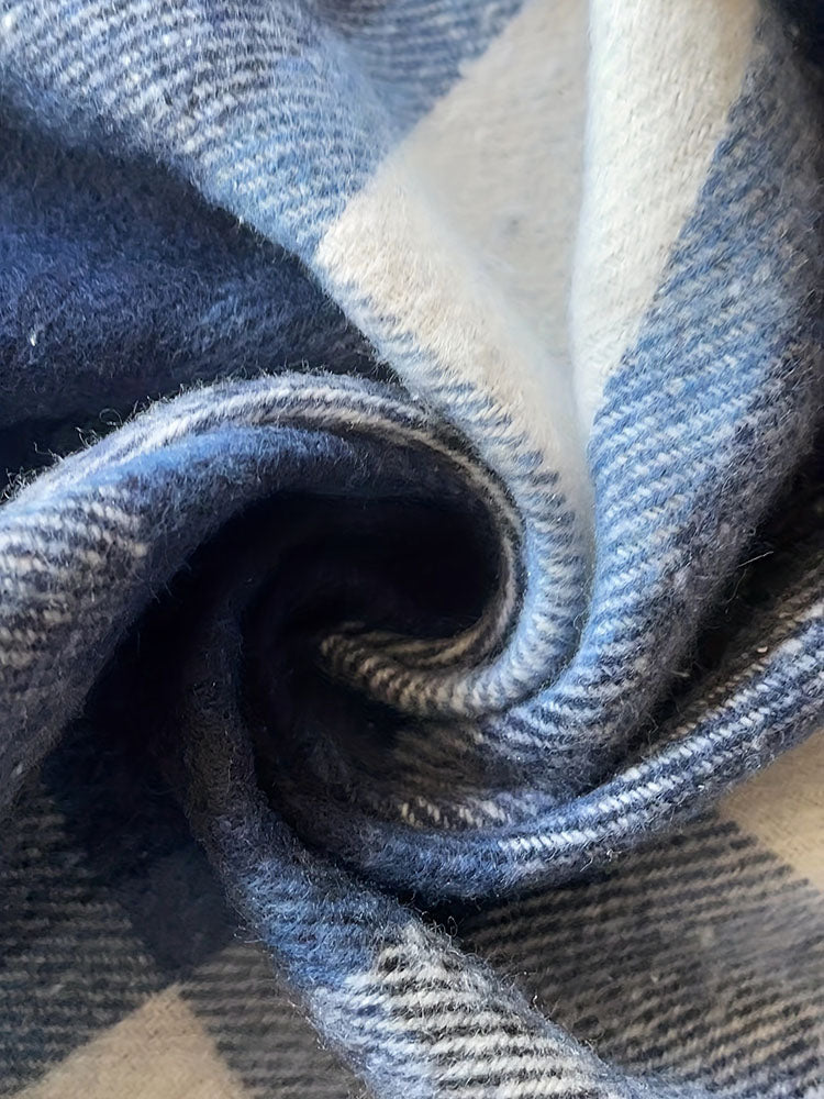 Plus Size Button Down Plaid Print Cardigan