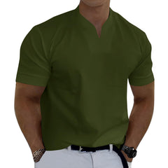 Mens Short Sleeve V Neck Shirts