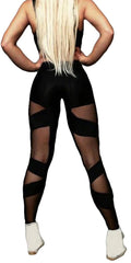 Mesh Lace Leggings Long Pants