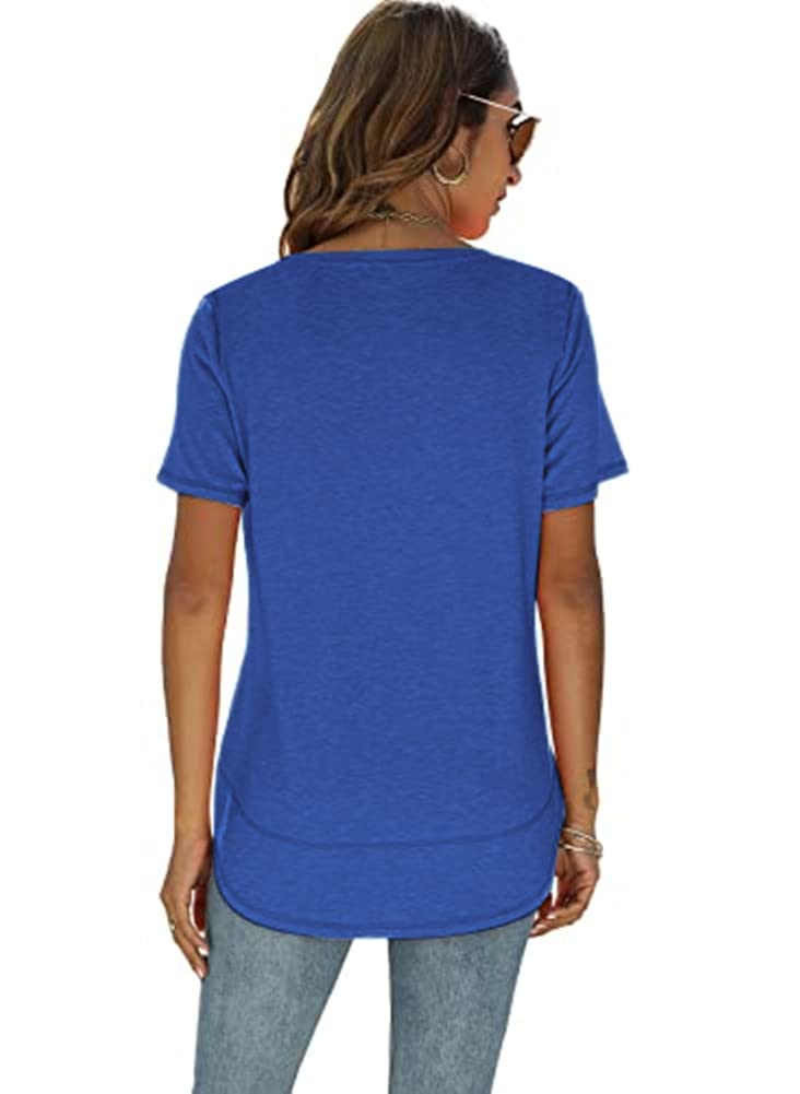 Short Sleeve Crewneck Side Split Top