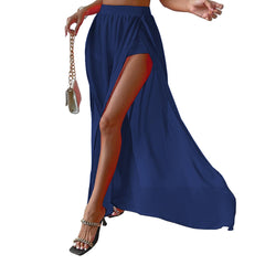 Mesh Swimsuit Cover Up Slit Skirts
