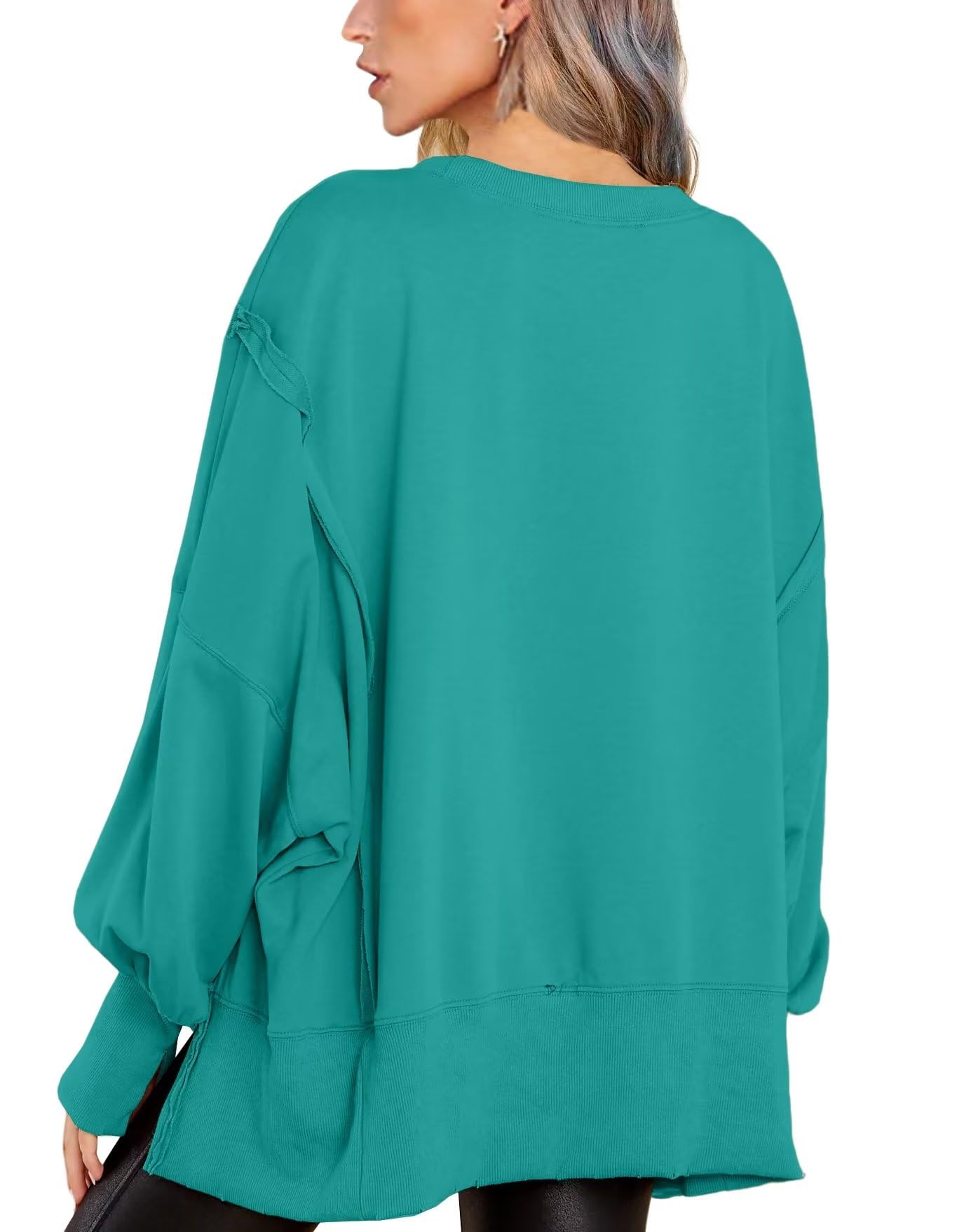 Crew Neck Long Sleeve Pullover Top