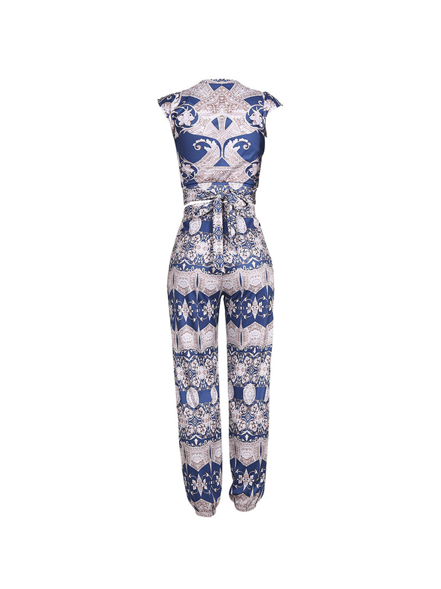 Zweiteiliges Hosen-Set mit Print 