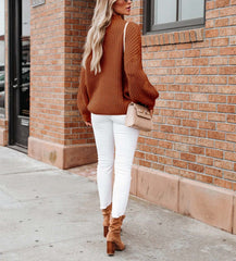 Long Sleeve Knit Solid Pullover