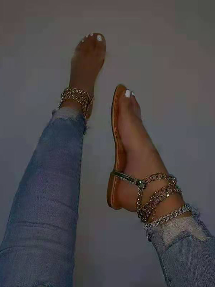 Metal Chain Beach Sandal