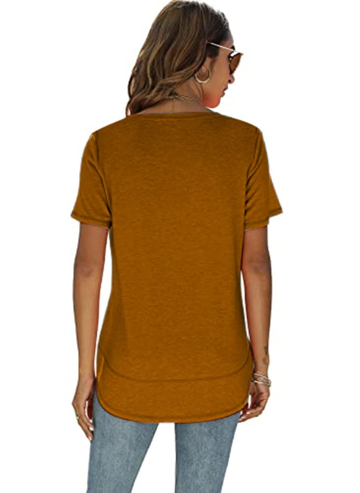 Short Sleeve Crewneck Side Split Top