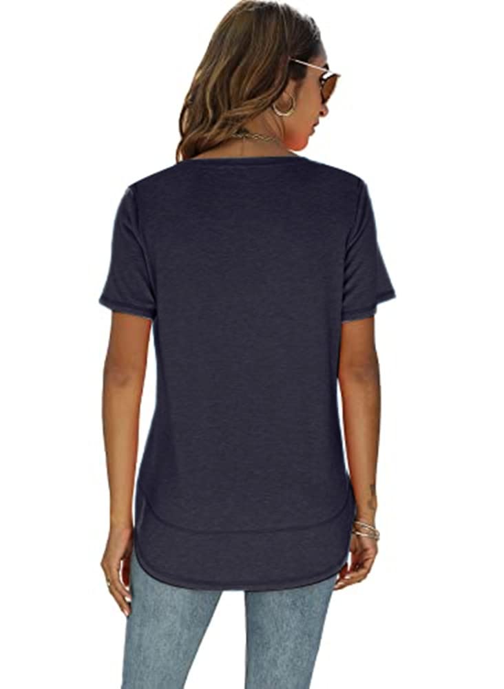 Short Sleeve Crewneck Side Split Top