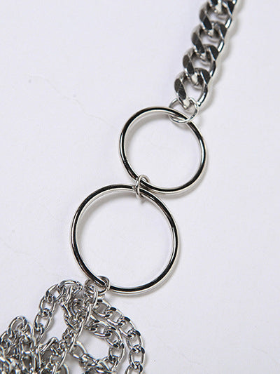 Halter Backless Metal Chain Crop Top