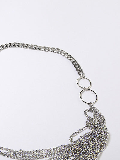 Halter Backless Metal Chain Crop Top