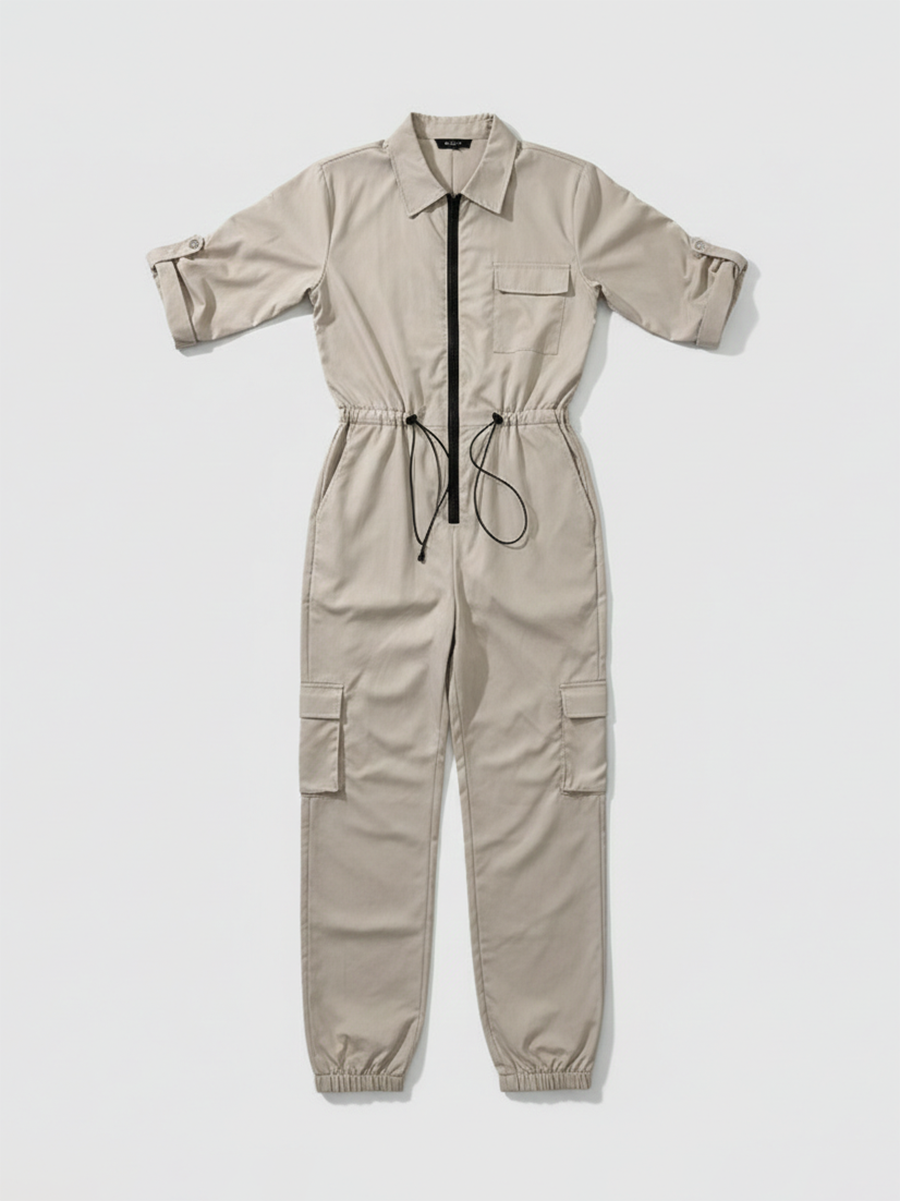 Multi-Pocket Utility Jumpsuit