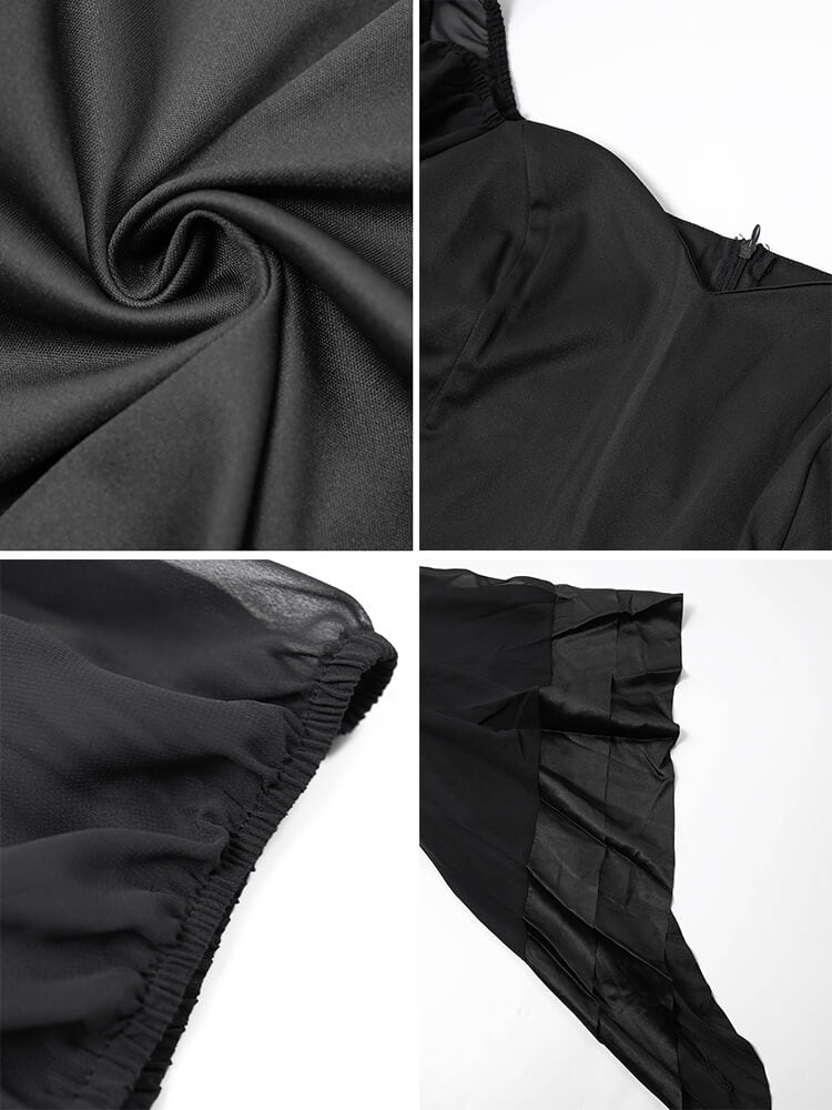 Plus Size Long Dramatic Bell Mesh Sleeve Bodycon Dress