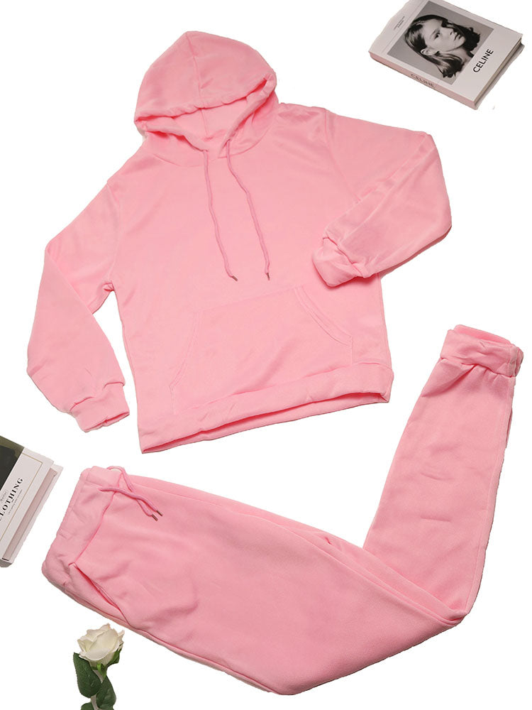 Fleece-Lined Hoodie & Sweatpants Set