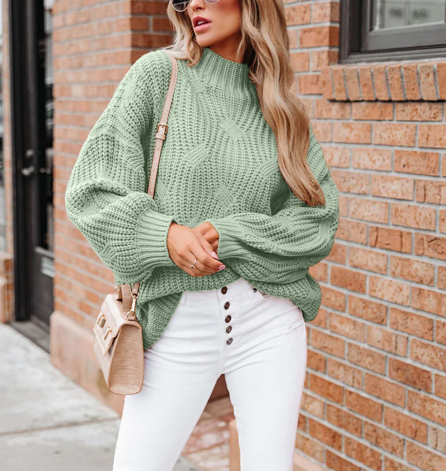 Long Sleeve Knit Solid Pullover