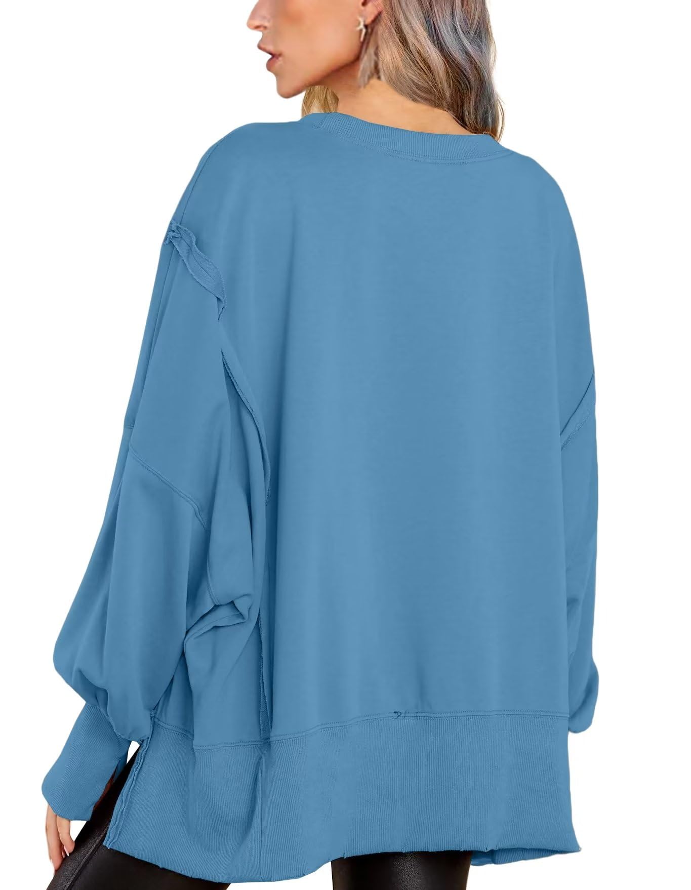 Crew Neck Long Sleeve Pullover Top