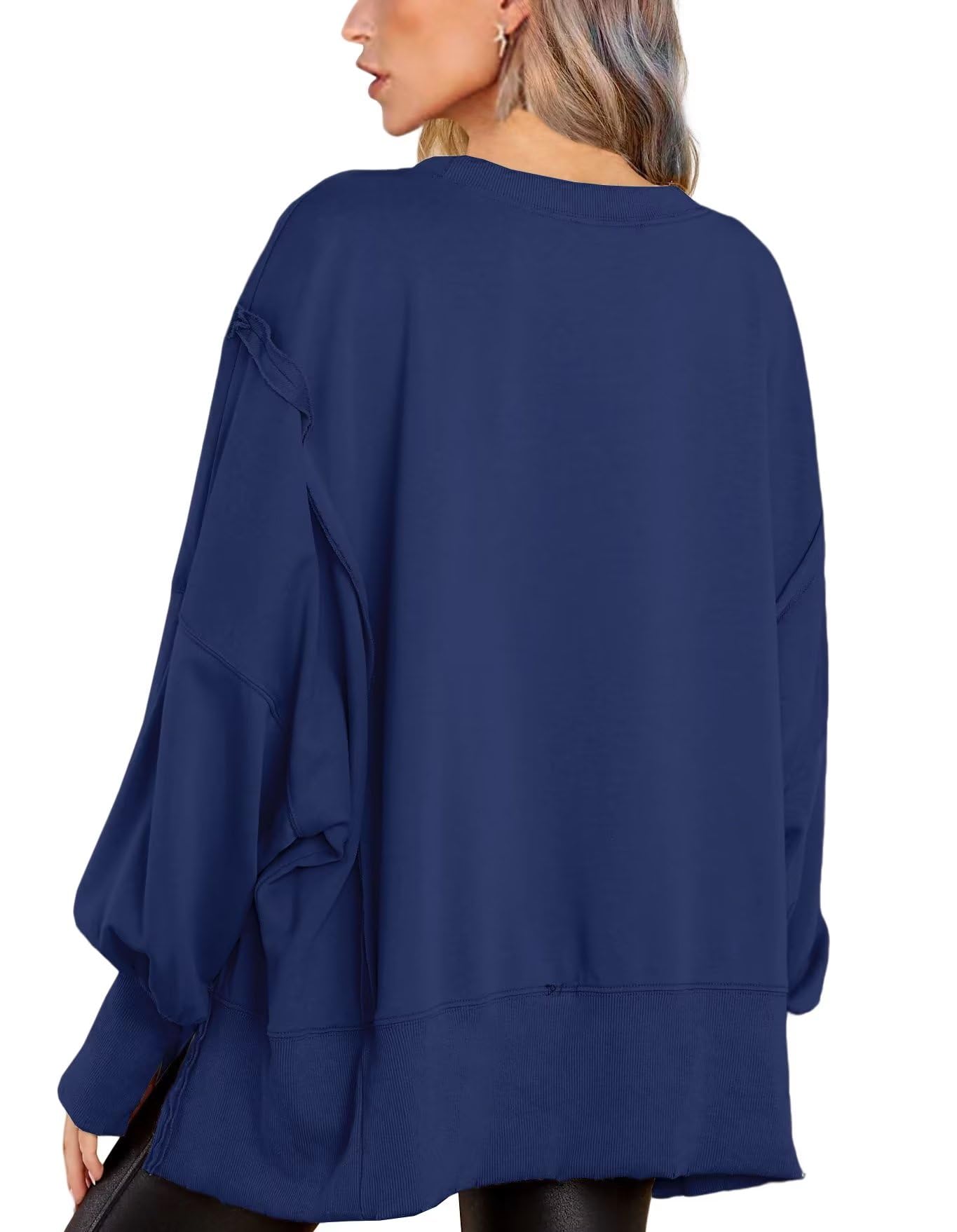 Crew Neck Long Sleeve Pullover Top