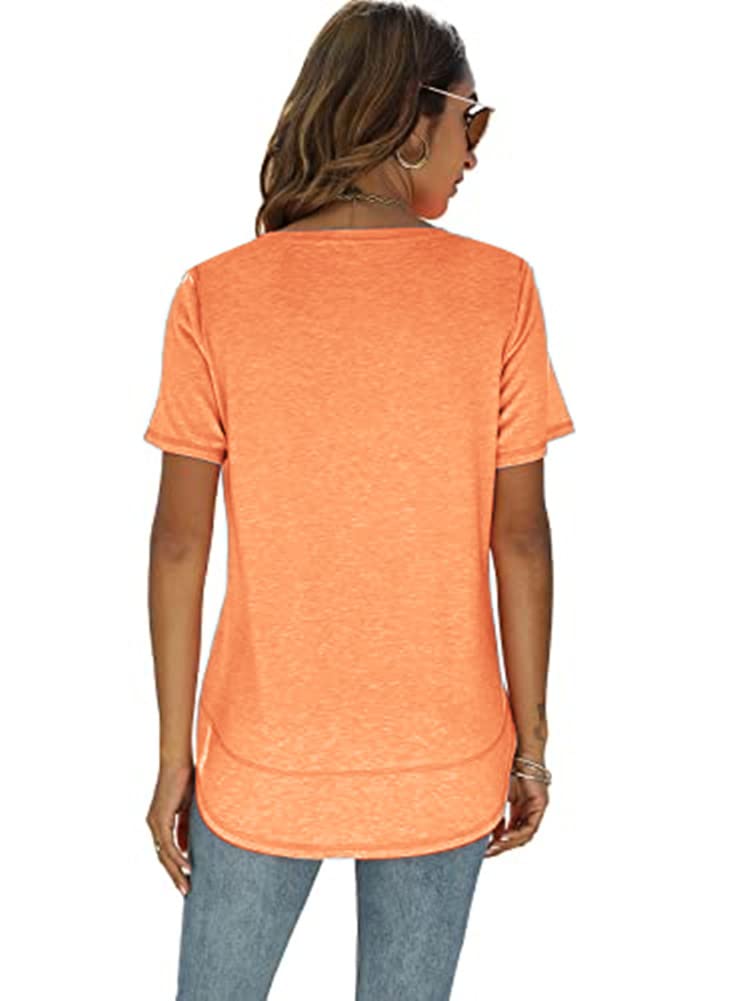 Short Sleeve Crewneck Side Split Top