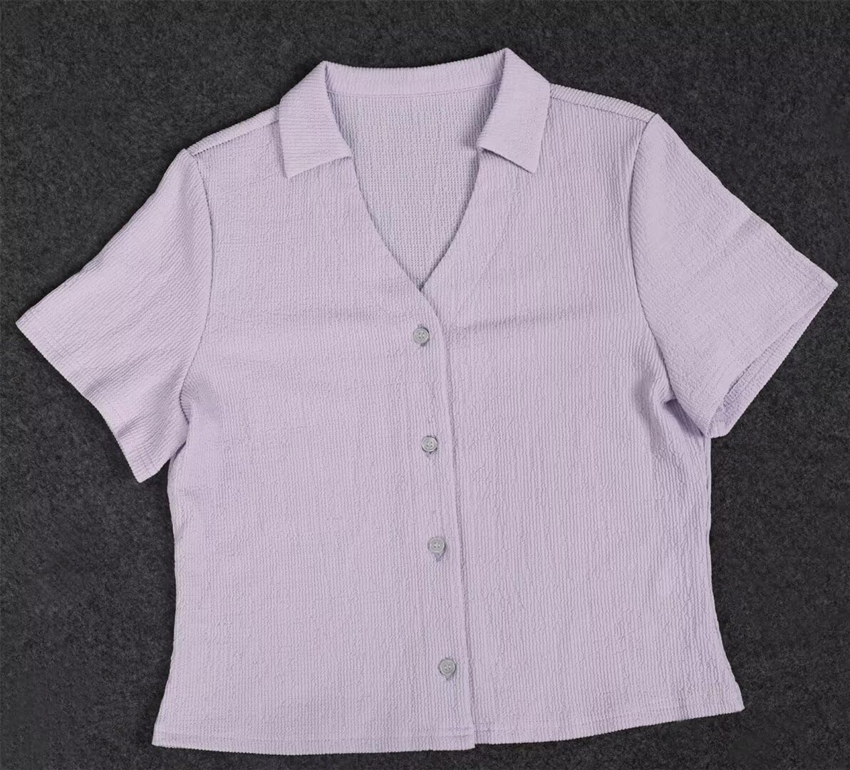 Two Piece Button Down Shirt Wide Leg Pant