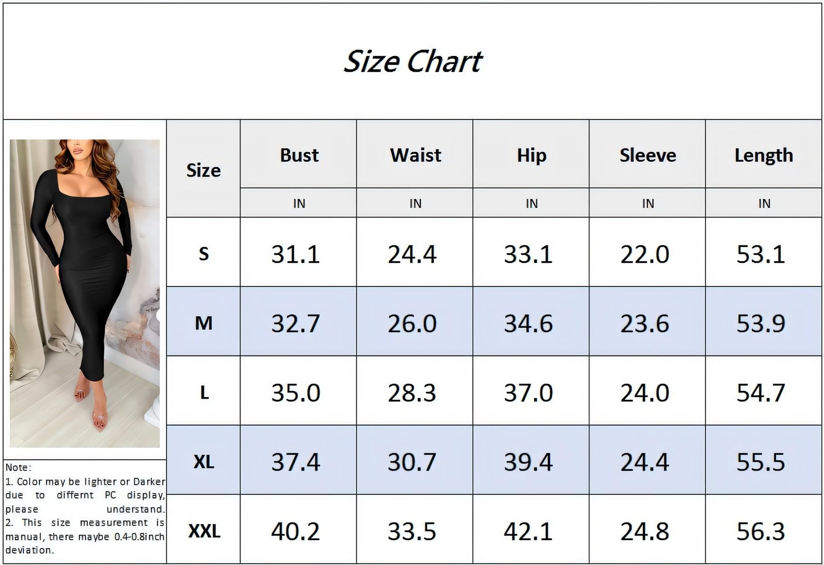 Long Sleeve Square Neck Bodycon Maxi Dress