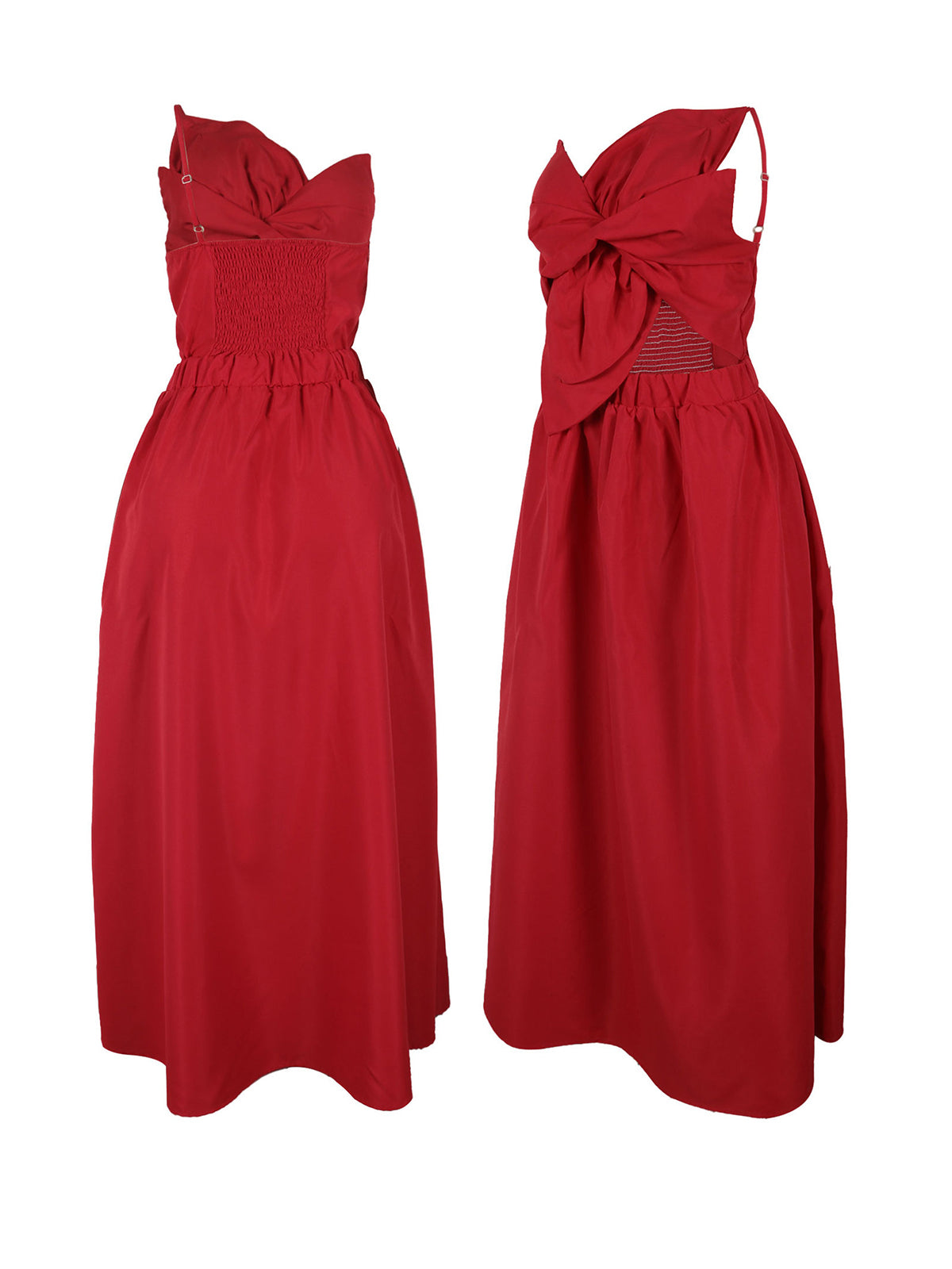 One-Shoulder Ruched Petal Cutout Dress